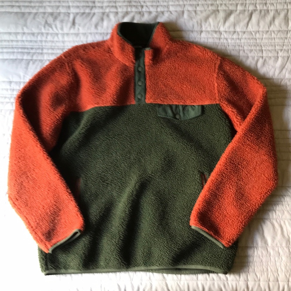 Orvis Sherpa Fleece Snap Pullover Fleece Large